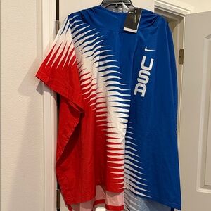 Nike Red, White, and Blue USA Poncho